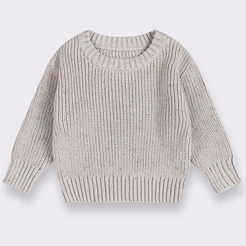 Knitted sweater gray