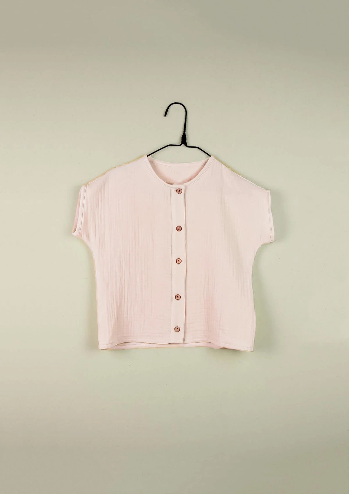 rose cotton muslin shirt