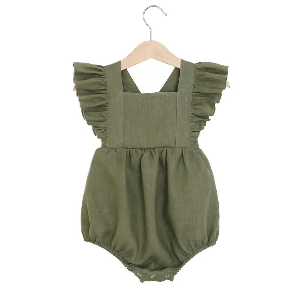 Short ruffled jumpsuit