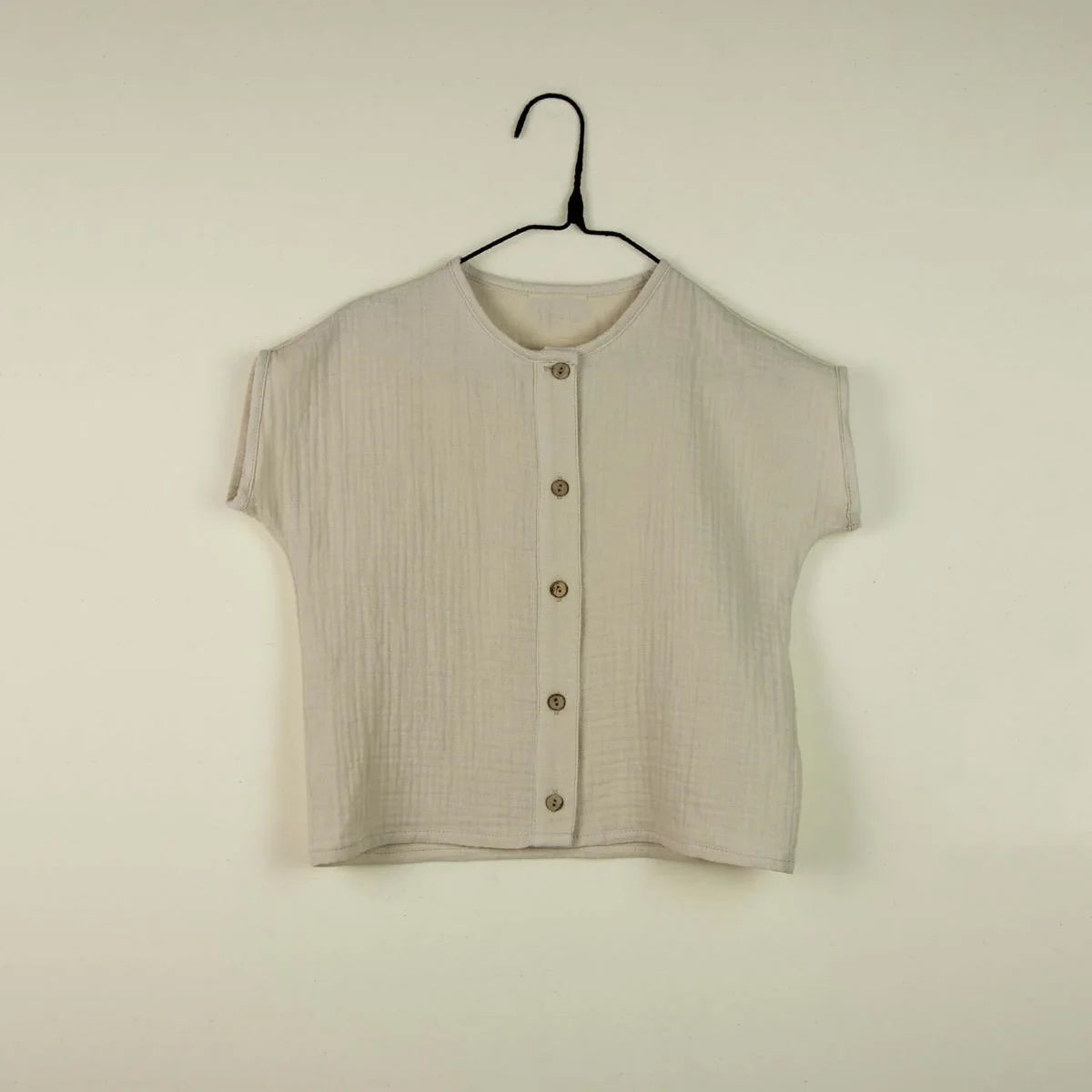 sand cotton muslin shirt