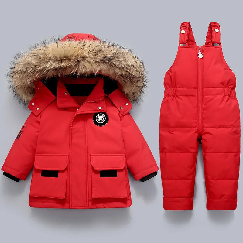 snowsuit red